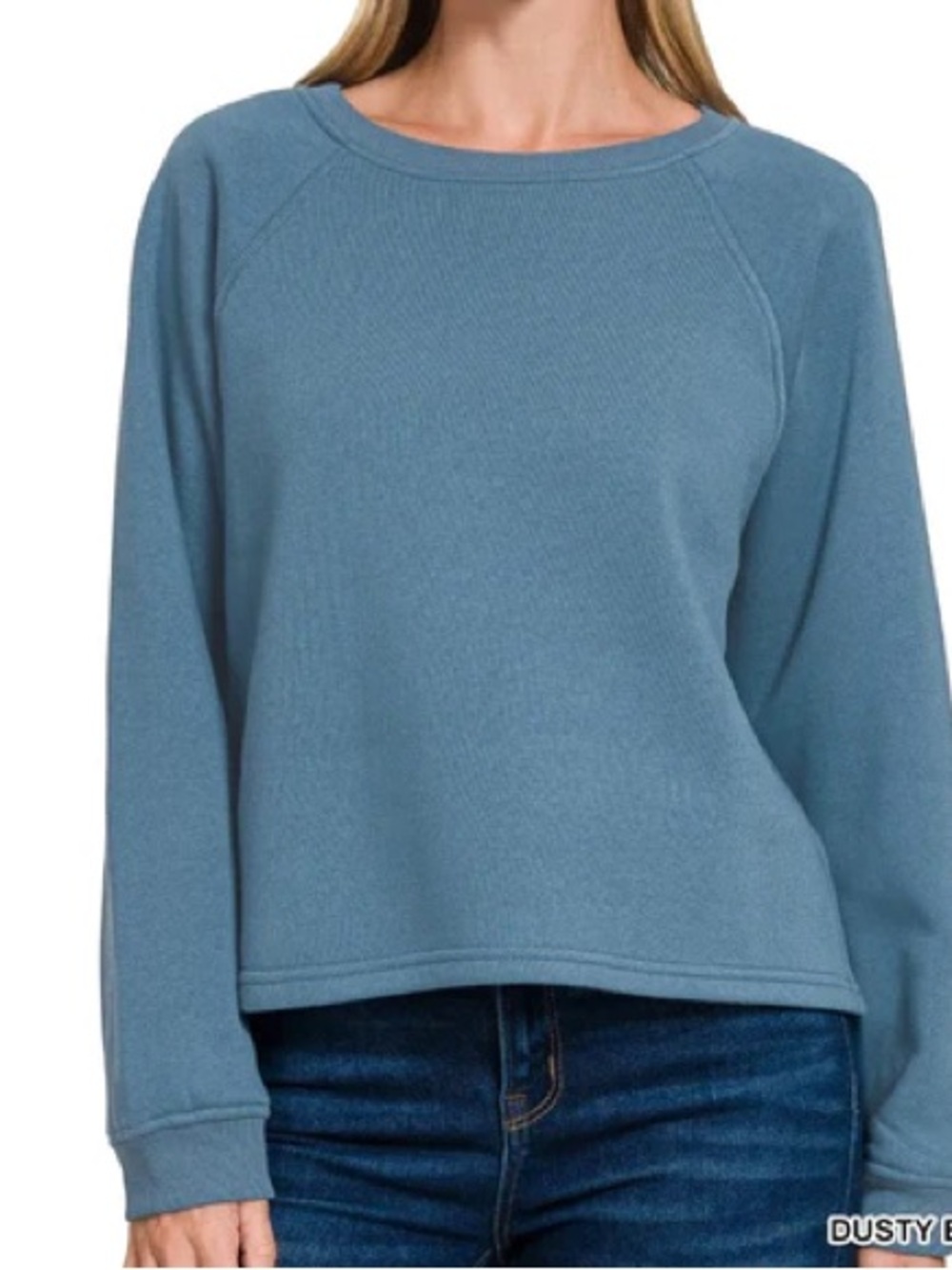Zenana Fleece Raglan Round-Neck
Sweatshirt